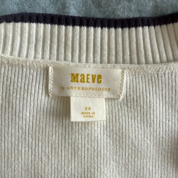 NWOT: Anthropologie Maeve V-neck cardigan sweater - Picture 3 of 5
